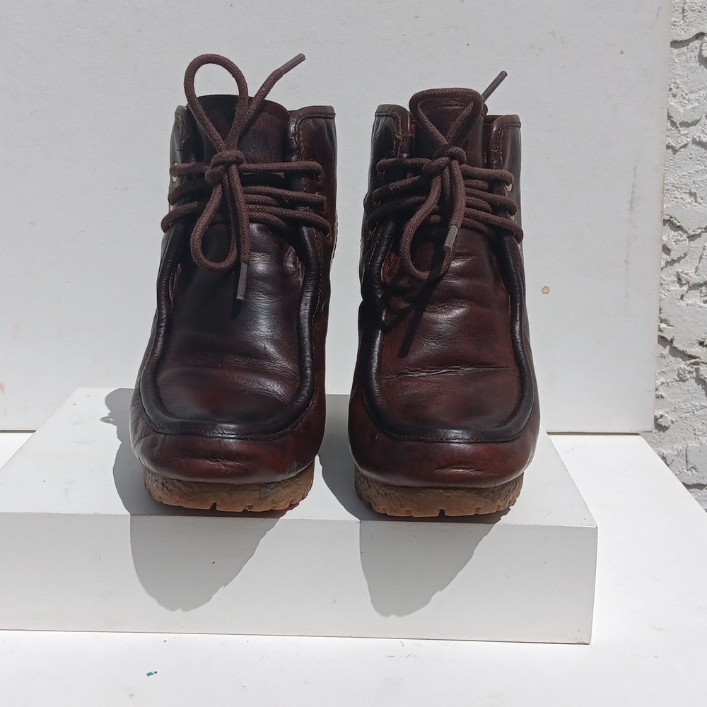 Michael Kors Dark Brown Wedge Boots Size5.5 - Picture 2 of 6